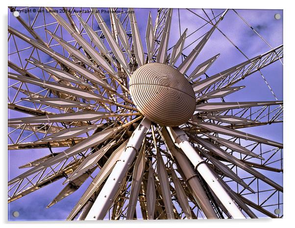 Ferris Wheel Acrylic by Ian Lewis