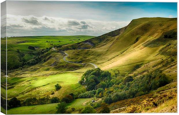 Mam Tor Peak District Canvas Print by Angela Wallace