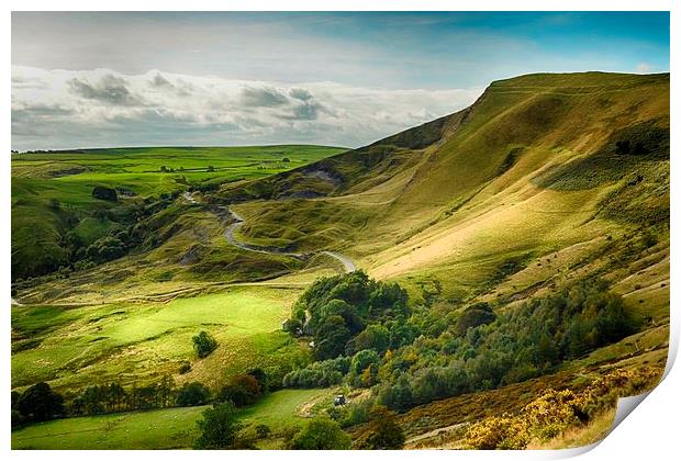 Mam Tor Peak District Print by Angela Wallace