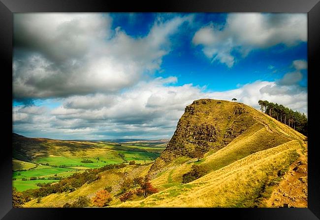 Back Tor Peak District Framed Print by Angela Wallace