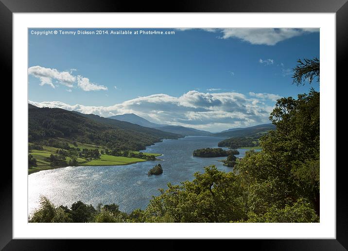 Queens View, Pitlochry Framed Mounted Print by Tommy Dickson