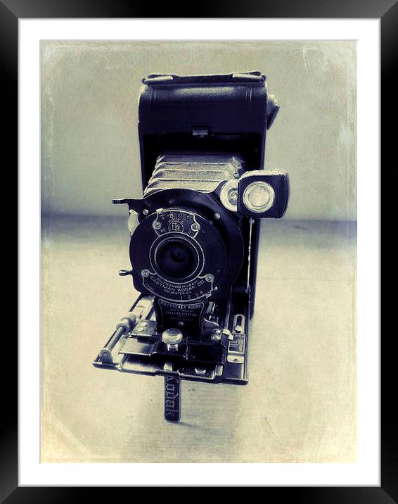 No.1 Pocket Kodak Framed Mounted Print by Heather Newton