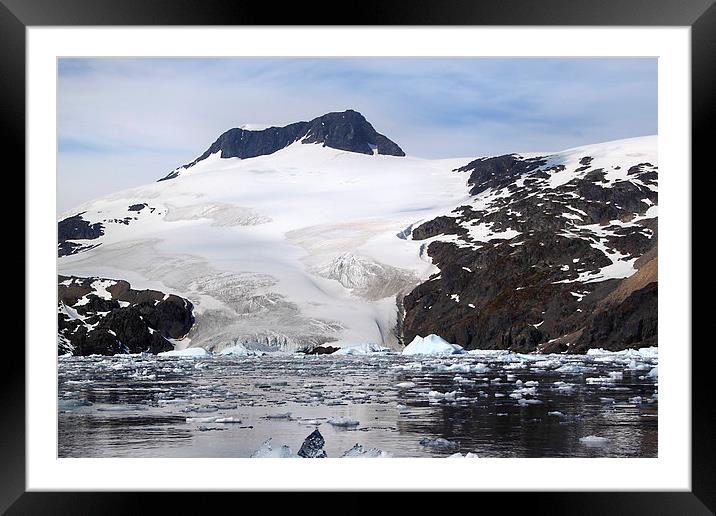 Glacier in Cierva Cove Antarctica Framed Mounted Print by Carole-Anne Fooks