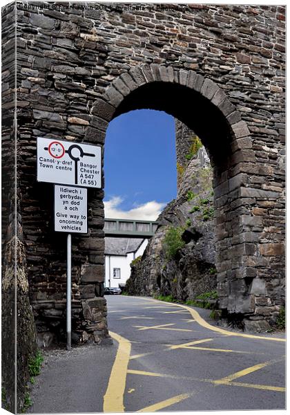 An archway in Conway, North Wales Canvas Print by Frank Irwin