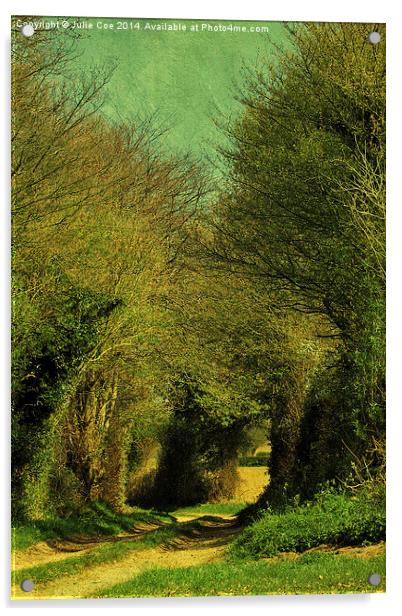 Green Lane Acrylic by Julie Coe