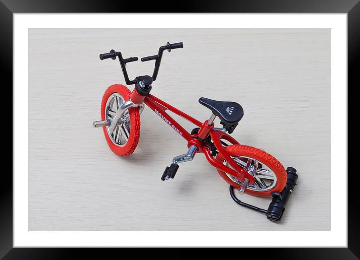 Tiny Bicycle Framed Mounted Print by Kat Arul