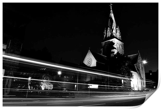 St Barnabas Cathedral nottingham Print by mark lindsay
