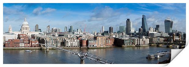London skyline, St Pauls and the City Print by Gary Eason