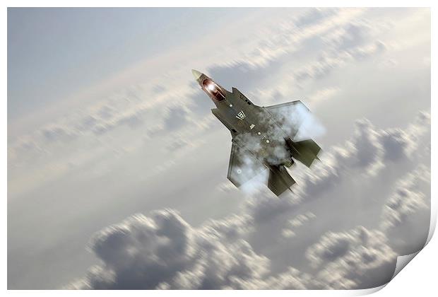 F-35 Climb Print by J Biggadike