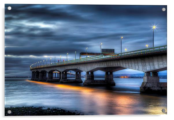 The Severn Bridge Acrylic by Simon West