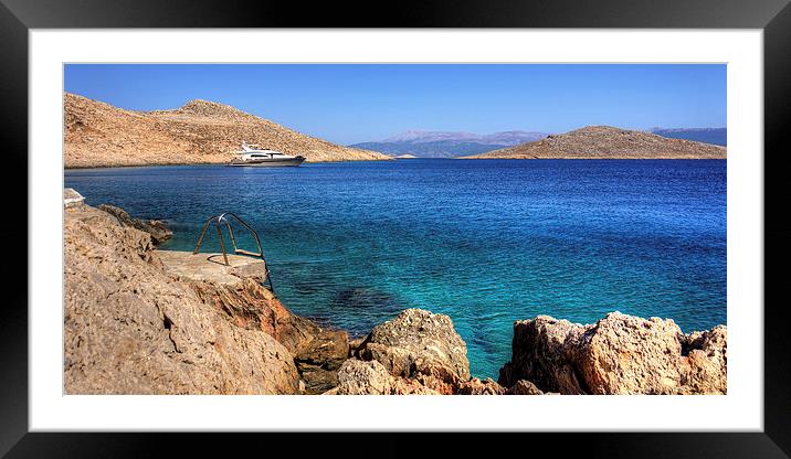 Steps into the Bay Framed Mounted Print by Tom Gomez