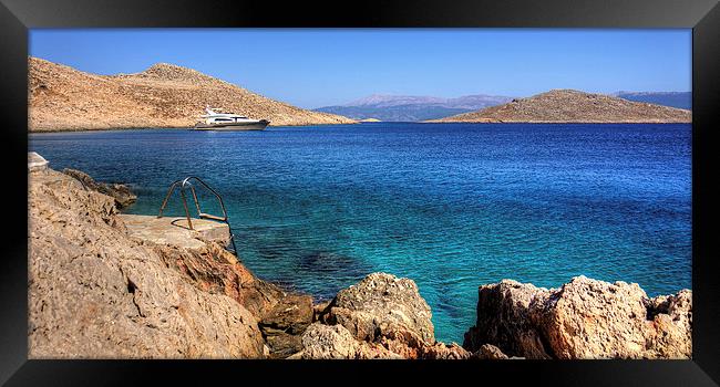 Steps into the Bay Framed Print by Tom Gomez