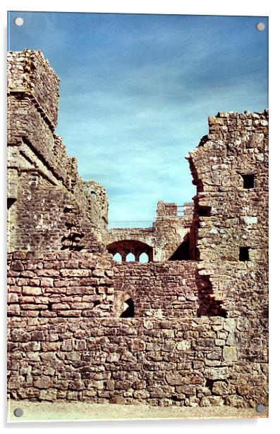 Pembroke Castle Wales Acrylic by Carole-Anne Fooks
