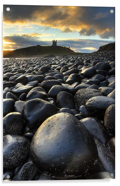 Dunstanburgh Castle, Northumberland Acrylic by Martin Williams