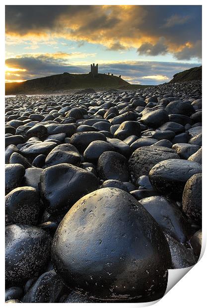 Dunstanburgh Castle, Northumberland Print by Martin Williams