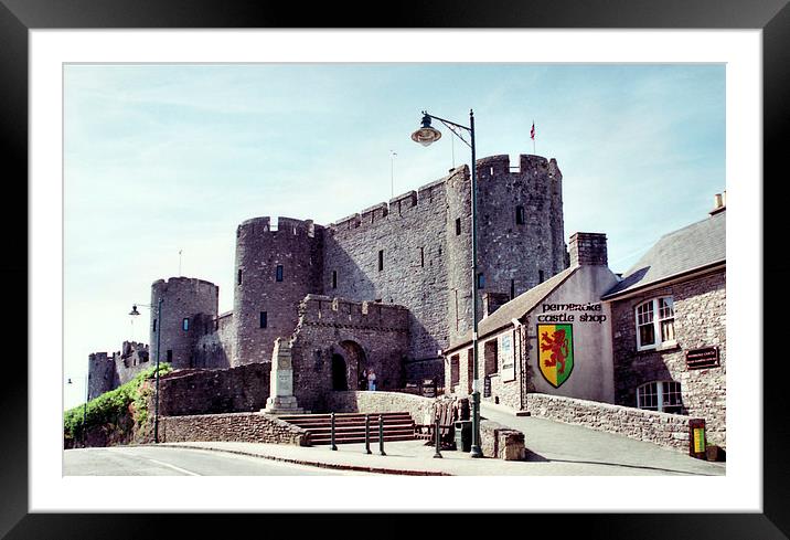 Pembroke Castle Pembroke-shire Wales Framed Mounted Print by Carole-Anne Fooks