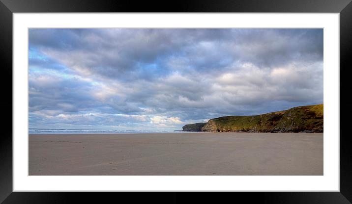 Watergate Bay Newquay Framed Mounted Print by David Wilkins