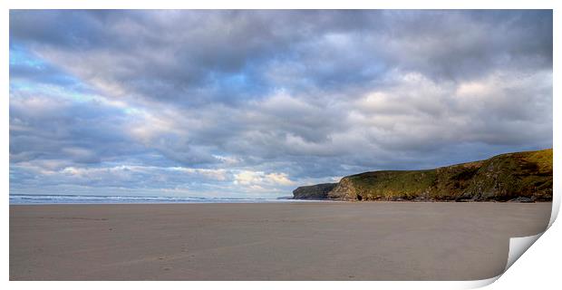 Watergate Bay Newquay Print by David Wilkins