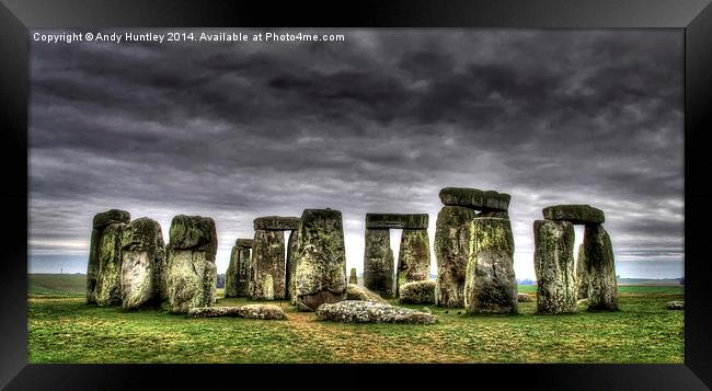Stonehenge Framed Print by Andy Huntley