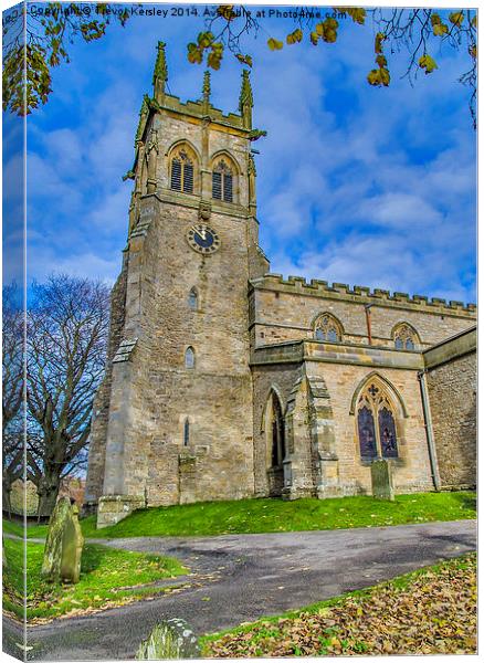 St Andrews Aysgarth Canvas Print by Trevor Kersley RIP