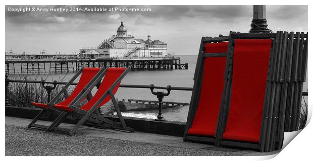 Eastbourne pier Print by Andy Huntley