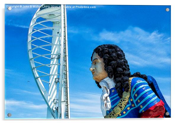 Portsmouth Harbour Acrylic by John B Walker LRPS