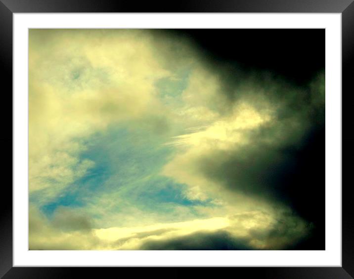 Through the clouds Framed Mounted Print by Bill Lighterness