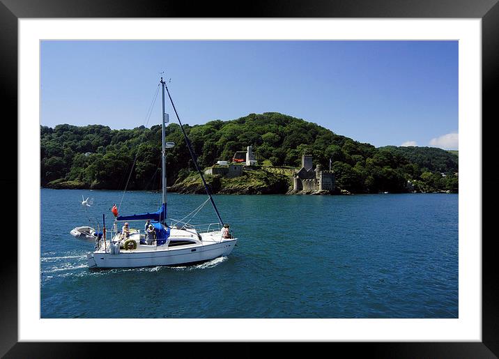 JST2951 Dartmouth Castle Framed Mounted Print by Jim Tampin