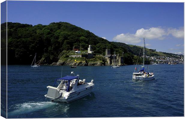 JST2950 Dartmouth Castle Canvas Print by Jim Tampin