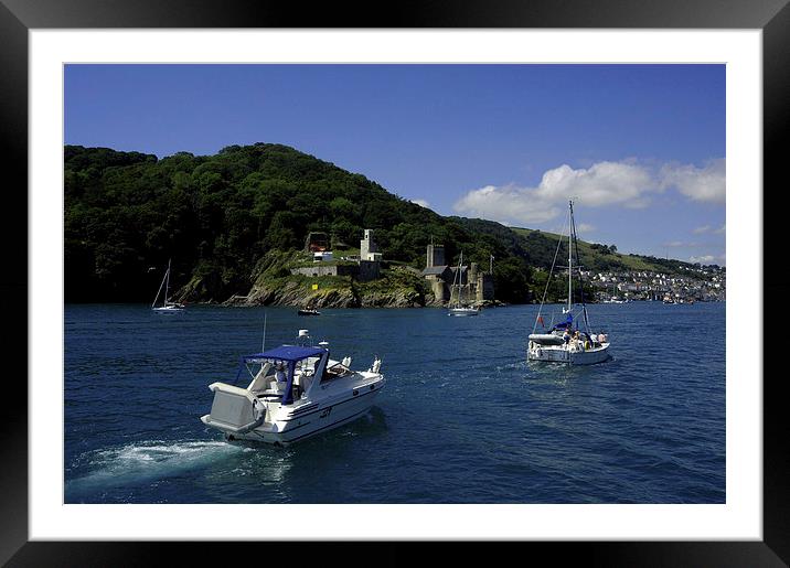 JST2950 Dartmouth Castle Framed Mounted Print by Jim Tampin