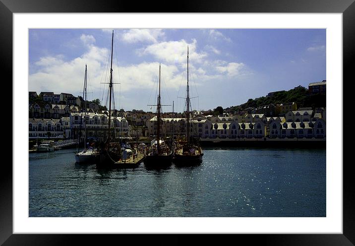 JST2945 Tall masts Framed Mounted Print by Jim Tampin