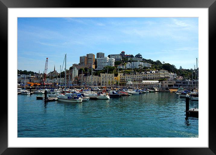 JST2943 Torquay Riviera Framed Mounted Print by Jim Tampin