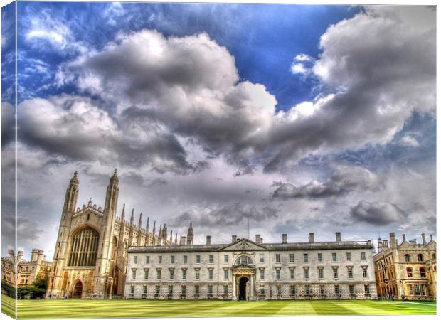 Kings College Cambridge Canvas Print by Andy Huntley