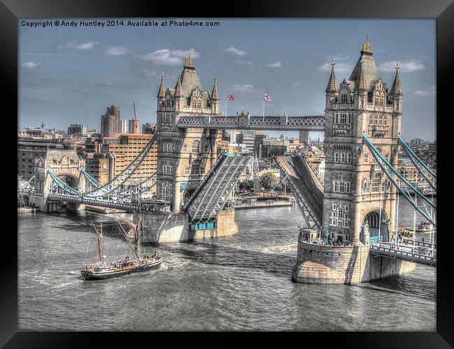 Tower Bridge London Framed Print by Andy Huntley