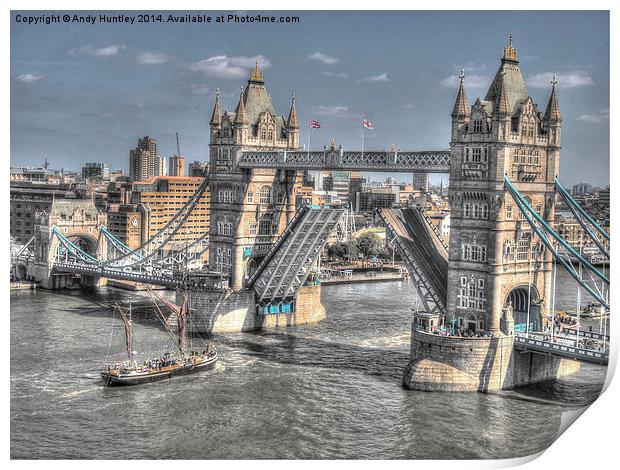 Tower Bridge London Print by Andy Huntley