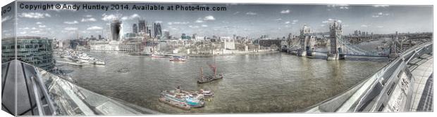 Panorama of London Canvas Print by Andy Huntley