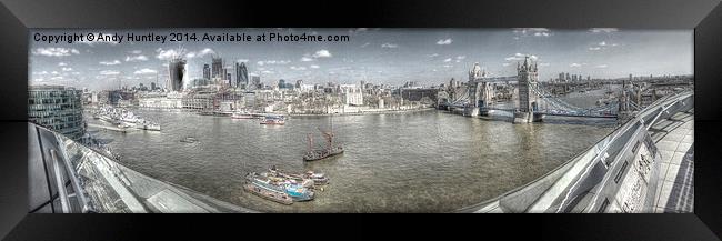Panorama of London Framed Print by Andy Huntley