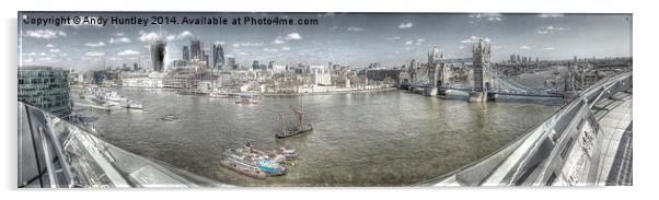 Panorama of London Acrylic by Andy Huntley