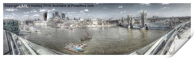 Panorama of London Print by Andy Huntley