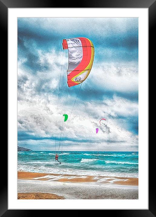 Surfs Up Framed Mounted Print by Angela Wallace