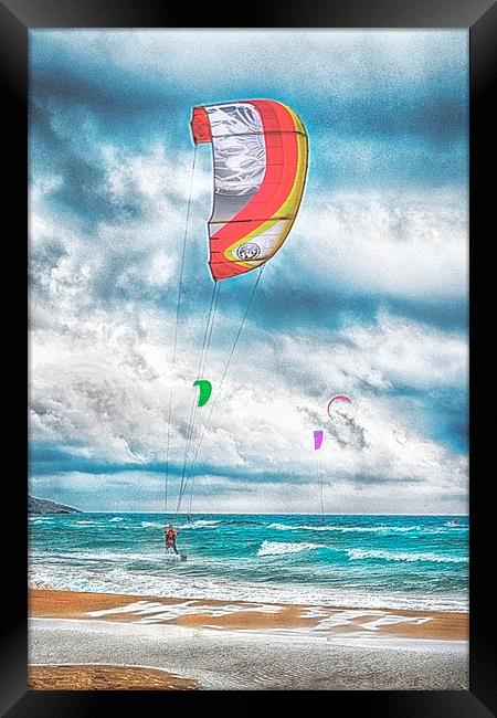 Surfs Up Framed Print by Angela Wallace