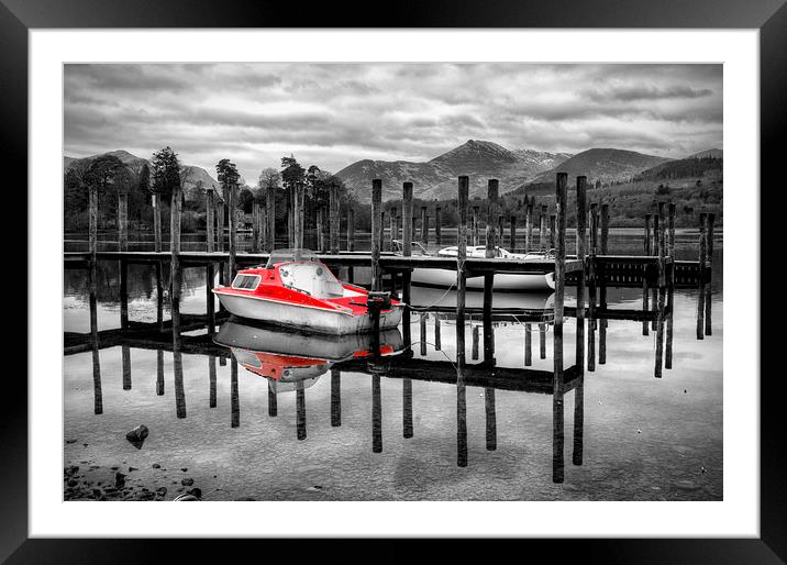 Reflections at Derwentwater Framed Mounted Print by Gary Kenyon