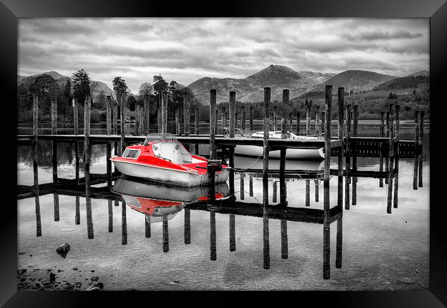 Reflections at Derwentwater Framed Print by Gary Kenyon
