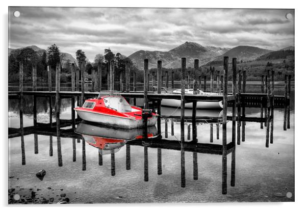 Reflections at Derwentwater Acrylic by Gary Kenyon