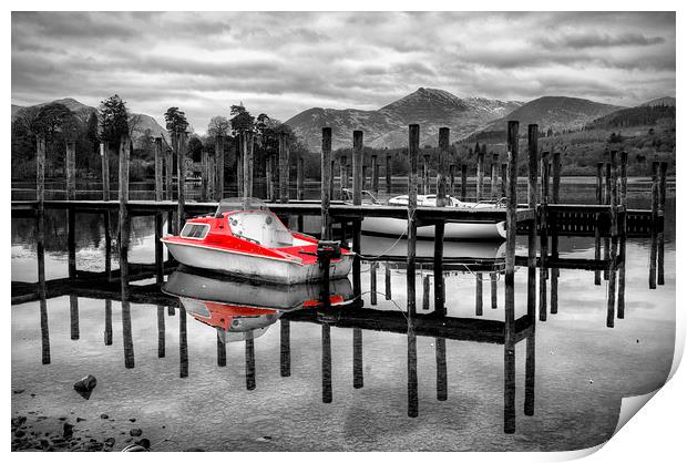 Reflections at Derwentwater Print by Gary Kenyon