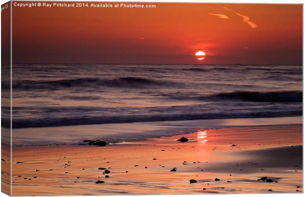 Sunrise at Marsden Bay Canvas Print by Ray Pritchard