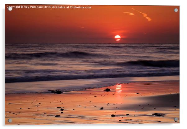Sunrise at Marsden Bay Acrylic by Ray Pritchard