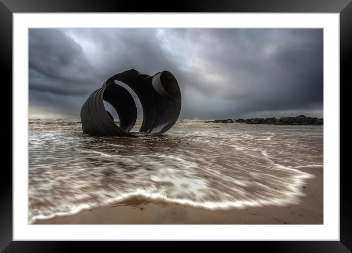 Incoming tide at Marys Shell Framed Mounted Print by Jed Pearson