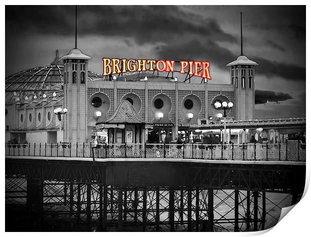 Brighton Pier Sc Print by Colin Williams Photography