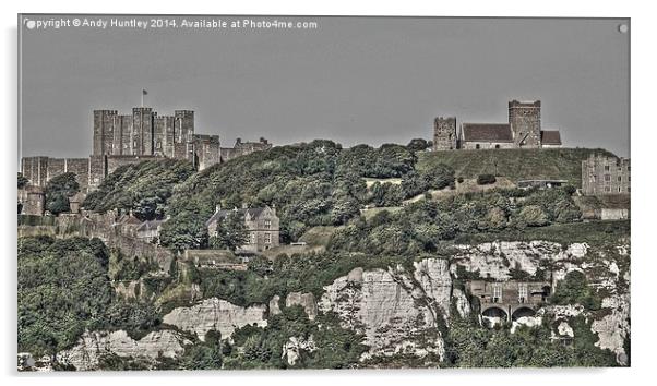 Dover Castle Acrylic by Andy Huntley